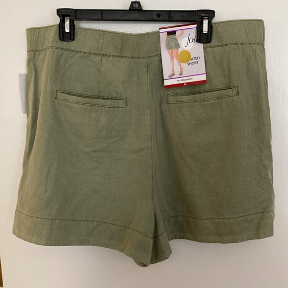 Joie Pleated Short, XL, Faded Cactus, Style JE3364 - Picture 2 of 16